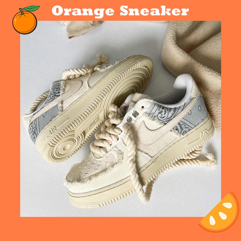 Giày_Nike AF1 Nam Nữ Thời Trang, Giày Air Force 1 Dây Thừng Thời Trang Hàng Đẹp Full Box