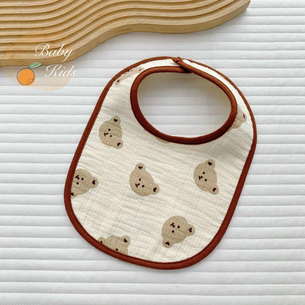 Set 2 yếm tròn Bunny chất cotton