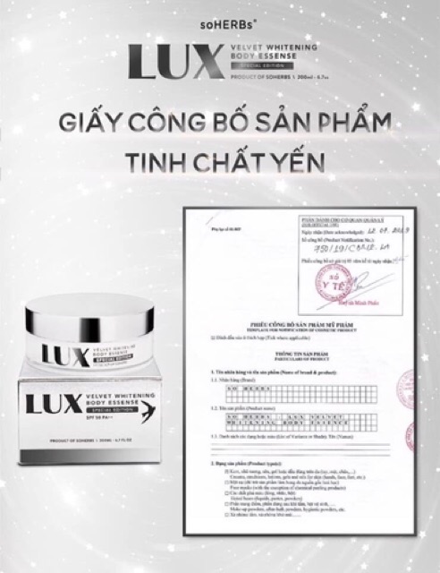 Tinh chất yến Kem body Lux | BigBuy360 - bigbuy360.vn