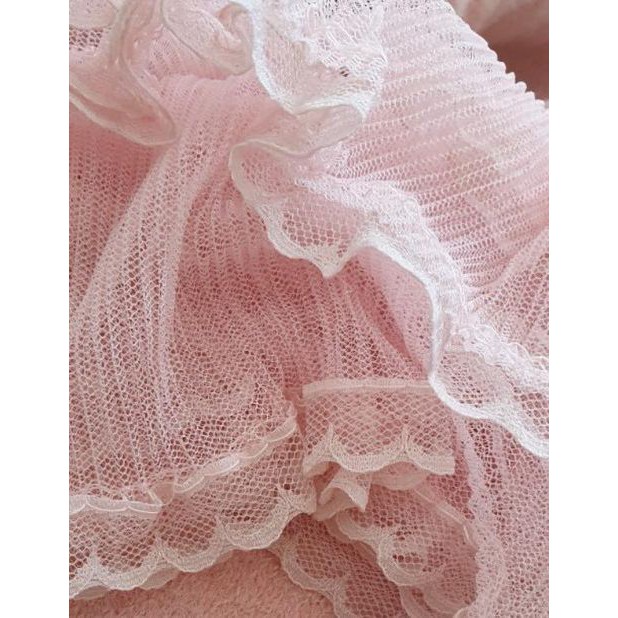 Váy bầu chất len dày dặn phối voan ren tiểu thư VL239