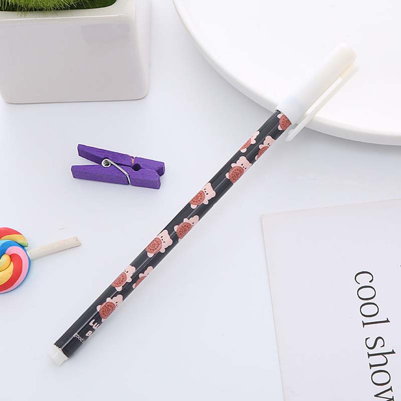 Bút mực gel ngòi 0.5mm họa tiết chú gấu đáng yêu tiện dụng