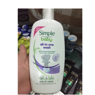 Sữa tắm gội trẻ em Simple