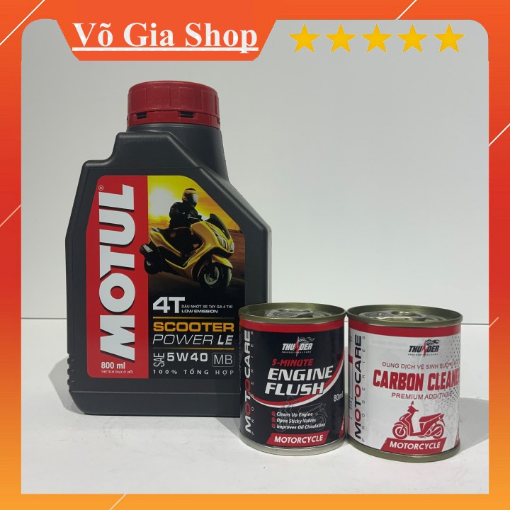 Nhớt Motul Scooter Power LE 5W40 800ml - Nhớt cao cấp FULL TỔNG HỢP cho xe tay ga