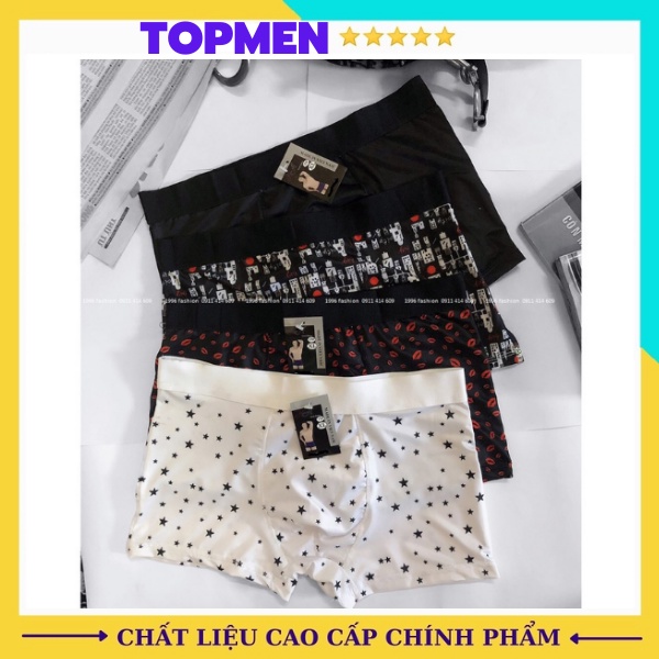 Quần sịp đùi nam hoạ tiết cao cấp, quần sịp nam đẹp chất thun lạnh mềm mịn co dãn 4 chiều - TOPMEN