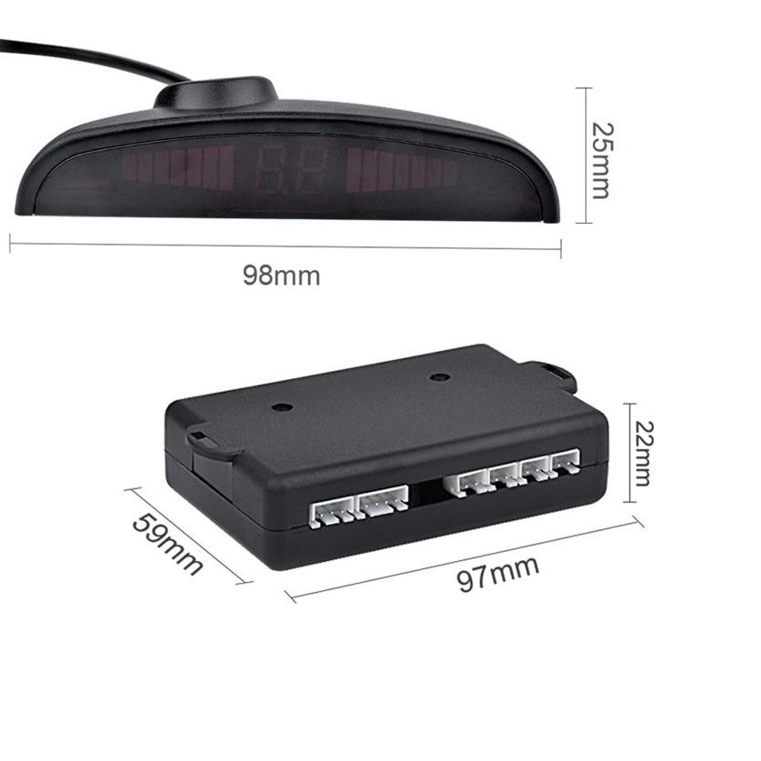 ➼ Bộ Cảm Biến Đỗ Xe 4 Điểm Chất Lượng Cao Màu Đen ➪ | BigBuy360 - bigbuy360.vn