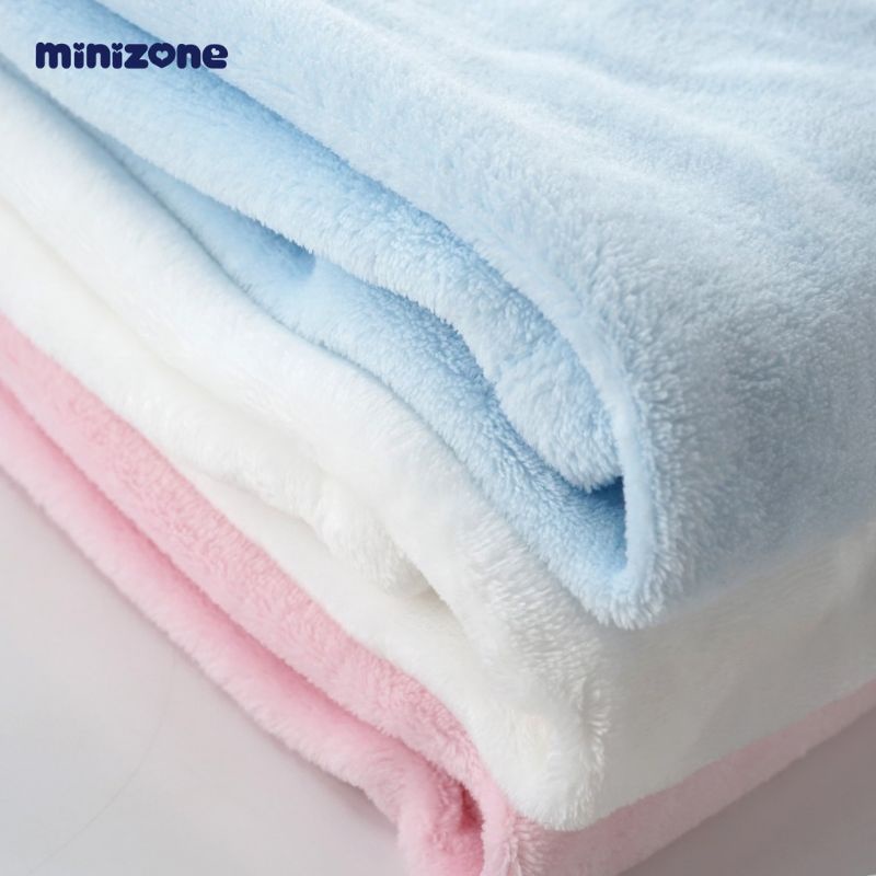 Chăn ủ gấu bông sơ sinh Minizone có mũ  loại 1