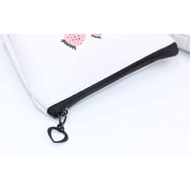 [Mã WABRWB24 giảm 30K đơn 99K] Ví nữ mini hoạ tiết hoa quả chống thấm nước có khoá kéo hình hoa quả đáng yêu B B&B | BigBuy360 - bigbuy360.vn