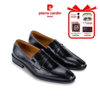 Giày Tây Nam Pierre Cardin Penny Loafer Cement PCMFWLB046BLK