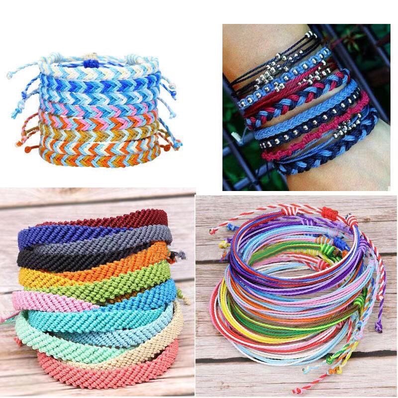 Sock, dây làm vòng water poor siêu chất, dây cói nhựa chống thấm nước làm vòng handmade 5met