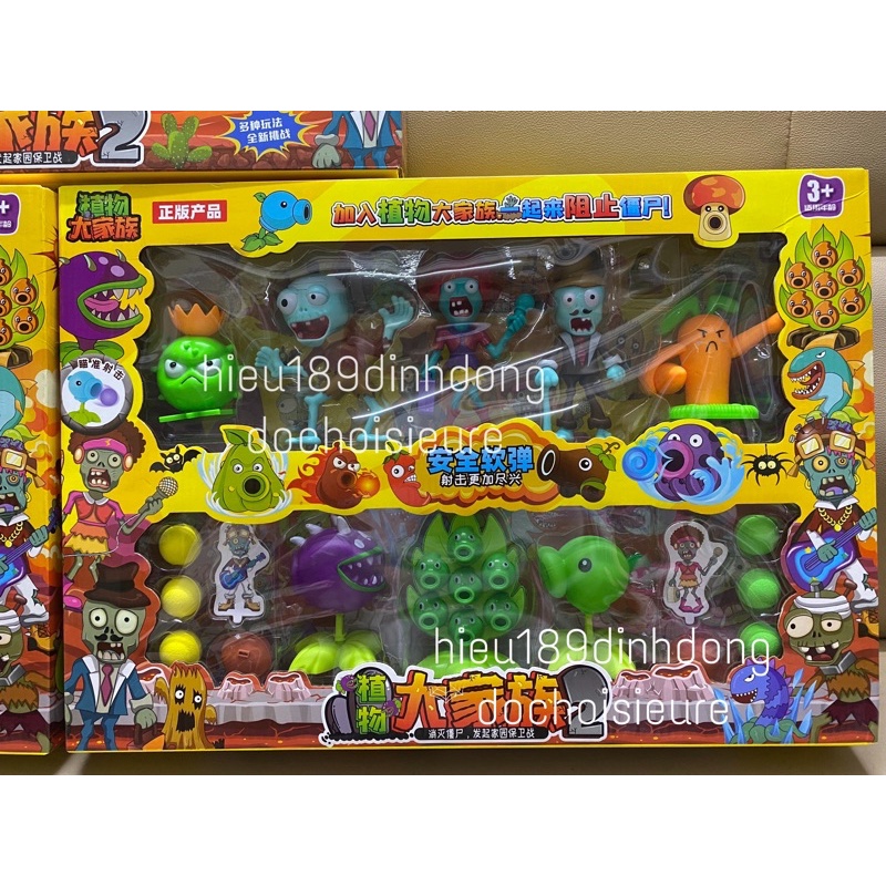 Hộp Đồ Chơi Game Hot Plants vs Zombie nhiêu nhân vật