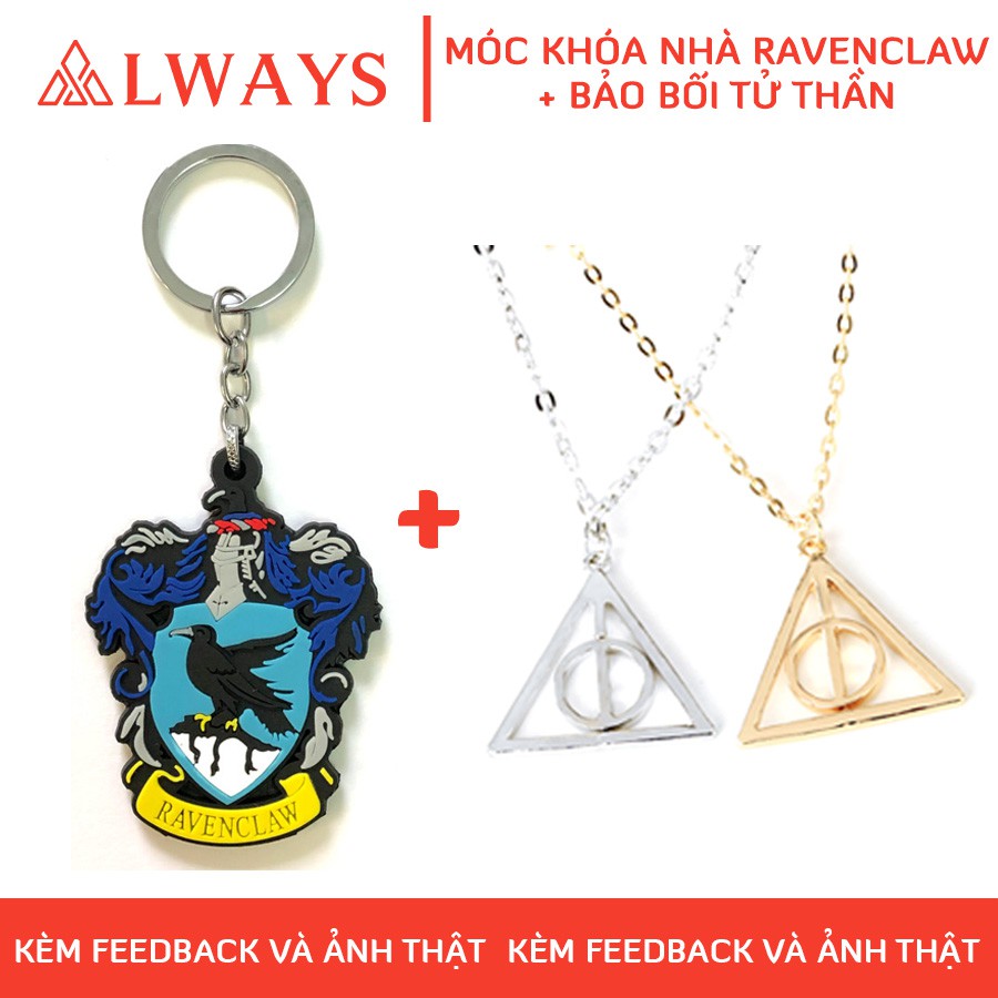 Phụ kiện phép thuật móc khóa Harry Potter kèm dây chuyền Bảo bối tử thần - Trang phục, phụ kiện hóa trang phù thủy