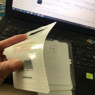 Miếng dán PPF Full mặt sau cho Note 9 ánh 7 màu