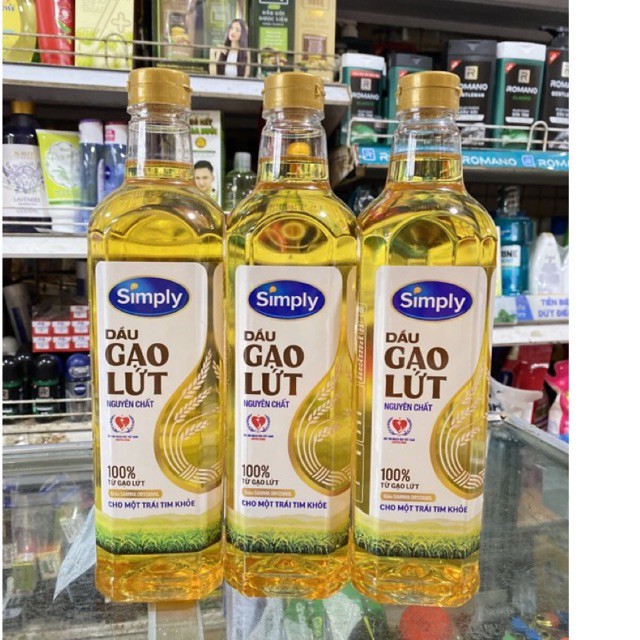 Dầu Gạo Lứt Nguyên Chất Simply Chai 1l