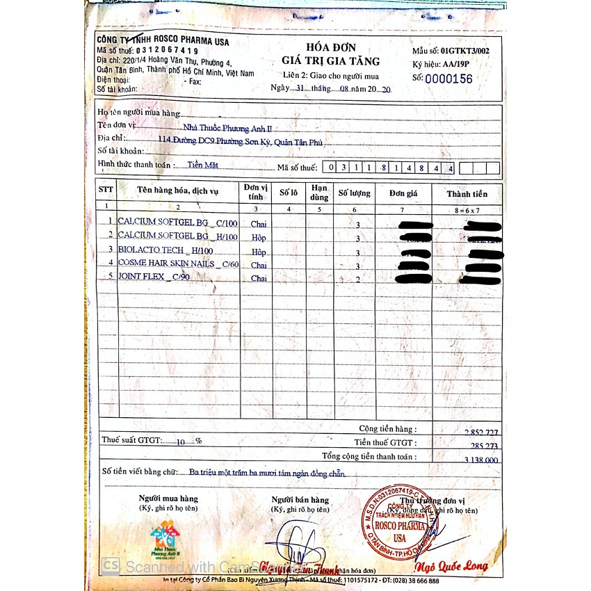 Viên uống Calcium Softgel Chai 100v | Thế Giới Skin Care