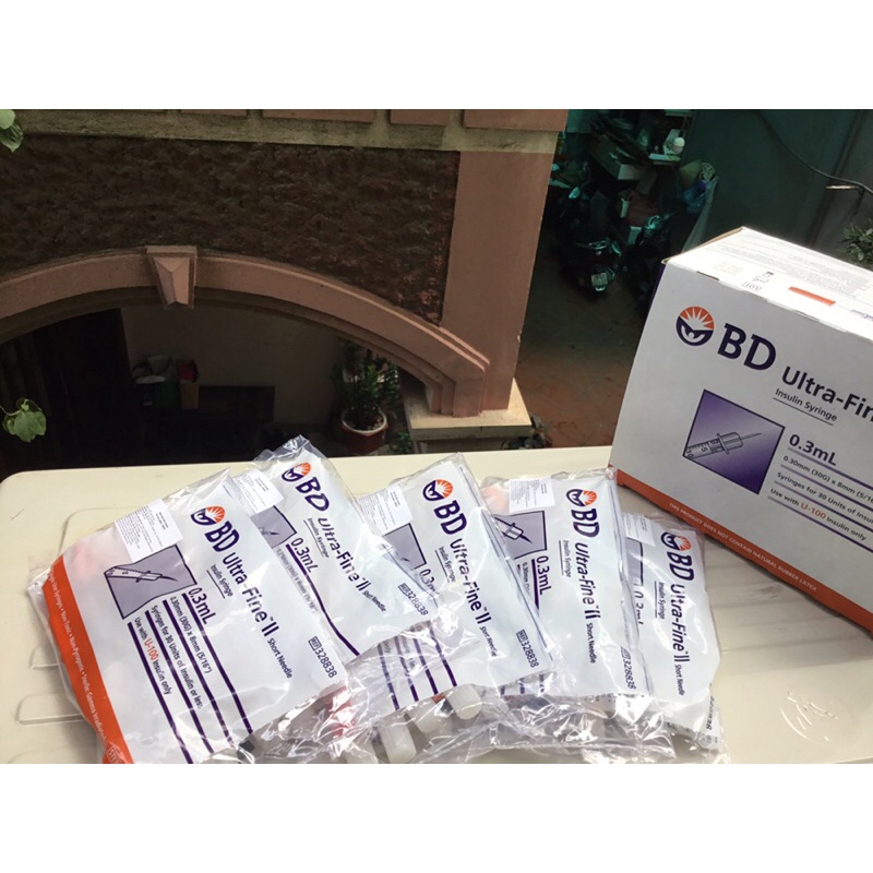 Bơm kim tiêm tiểu đường BD 0,3mL Ultra - Fine