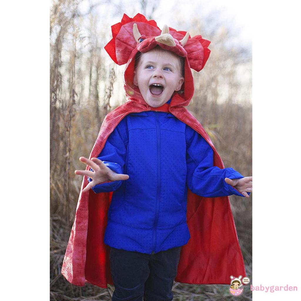 Áo Choàng Có Nón Hóa Trang Khủng Long Cho Bé Trai