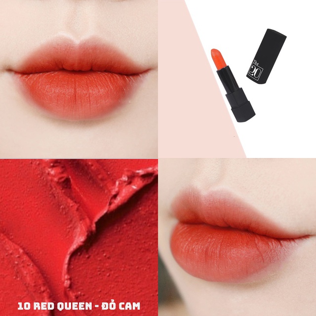 Son lì mềm The 20 Velvet Matte Lipstick