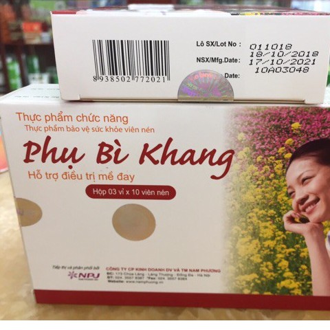 Phụ Bì Khang - Hỗ trợ làm giảm mề đay, tăng khả năng miễn dịch (Hộp 30 viên)