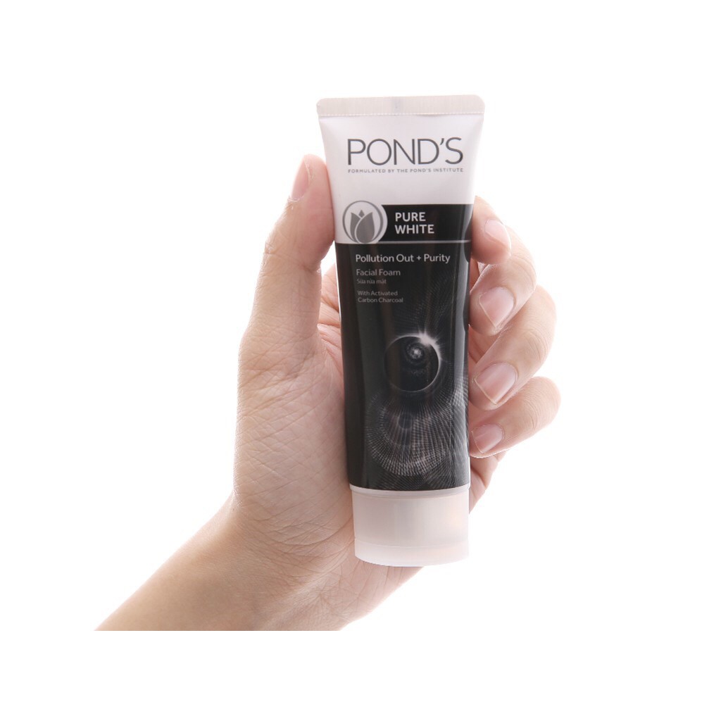 Sữa Rửa Mặt Pond's Pure White Ngọc Trai Đen Trắng Da 50g