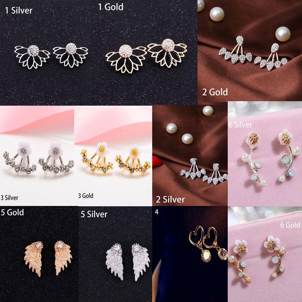 Bông Tai Hình Trái Tim Đôi Cánh Thiên Thần Thời Trang
