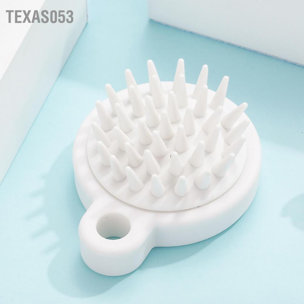 [Hàng mới về] Bàn chải gội mát xa da đầu silicon mềm bảo vệ tóc và giúp thư giãn da đầu