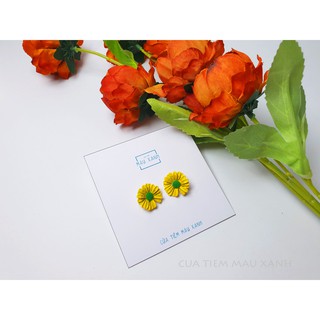 [2 màu] Hoa tai cúc hoạ mi phong cách thương hiệu G-dragon, bông tai