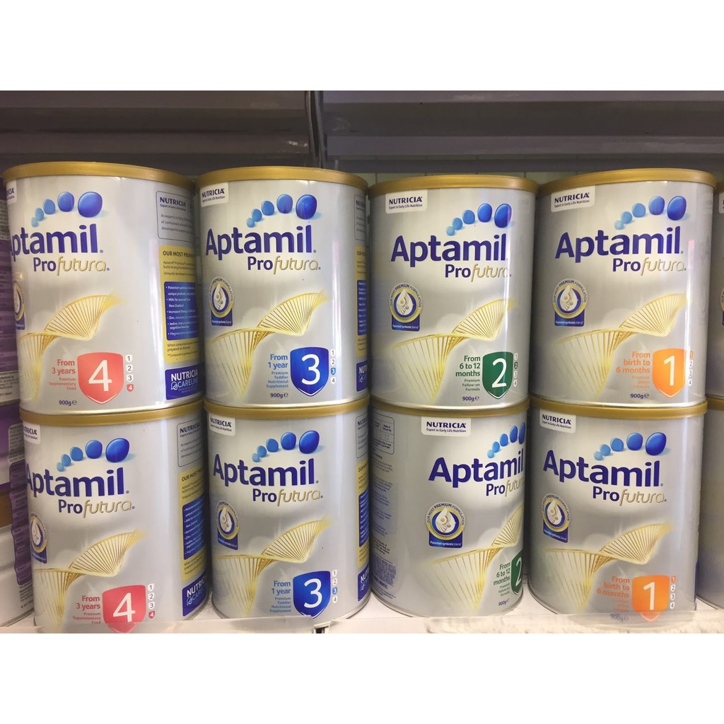 Sữa APTAMIL ÚC 900gr đủ 4 số Hàng AIR (Mẫu mới)