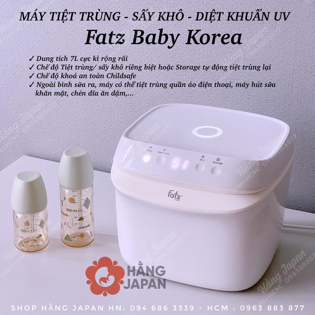 Máy tiệt trùng sấy khô cao cấp FATZ FATZBABY (SUPER 1, 2, 3, 4 - FB4700MX, FB4790MX, FB4715TN, bảo hành chính hãng 1 năm