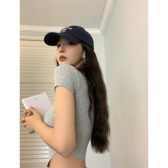 Áo thun kumikumi phong cách Hàn Quốc cá tính thời trang cổ điển cho nữ