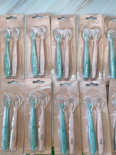 Set 2 muỗng/ thìa ăn silicon AAG