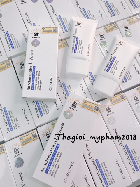 Kem Chống Nắng Carenel No sebum Perfect UV Shield SPF50+ (New 2020) | BigBuy360 - bigbuy360.vn