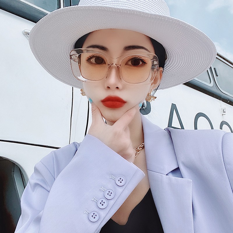 Kính Mát Nữ Gọng Vuông Chống Tia Uv Thời Trang 2020