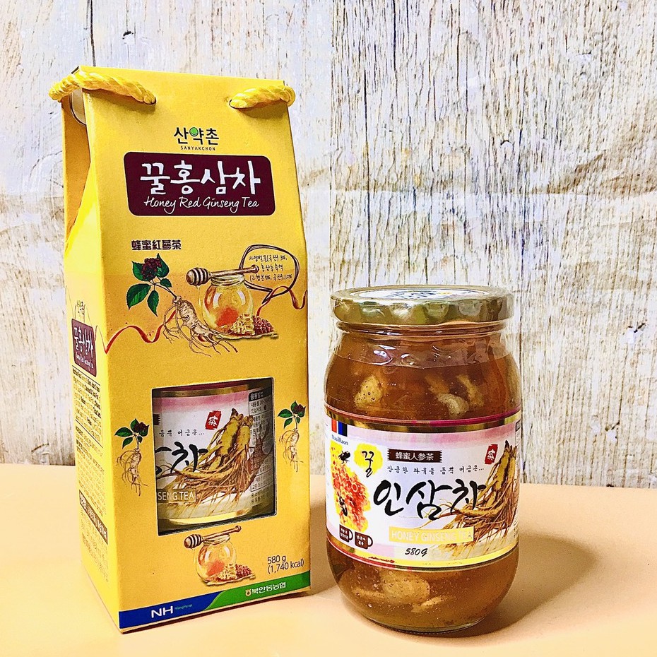 HŨ SÂM MẬT ONG CẮT LÁT- Hũ 580g