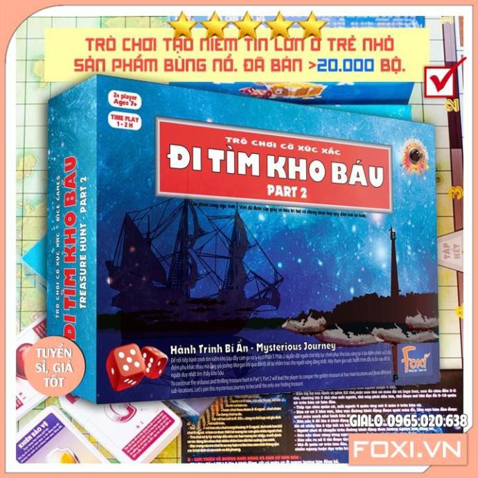 Board game-Escape From Zombie-đi tìm kho báu Foxi-trò chơi hay-gây cấn-hồi hộp và siêu trí tuệ