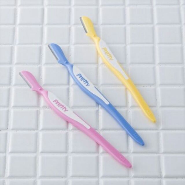 Dao Cạo Lông Mày Cán Dài Kai Razor Pretty 000GA1286X1 Dành Cho Nữ (Set 3 Cây)