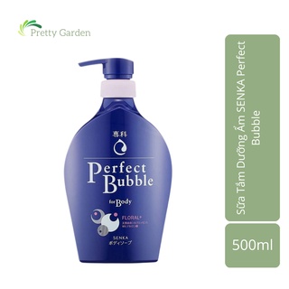 Sữa Tắm Dưỡng Ẩm SENKA Perfect Bubble 500ml Hương hoa Linh Lan và hoa Nhài