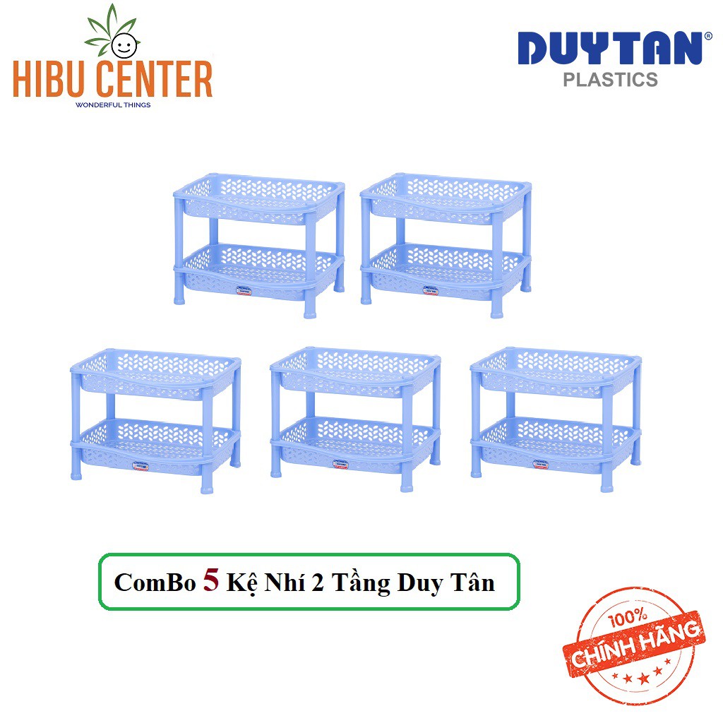 Combo 5 Kệ Nhí 2 Ngăn Duy Tân (39.5 x 28.5 x 29 cm) No.666/2