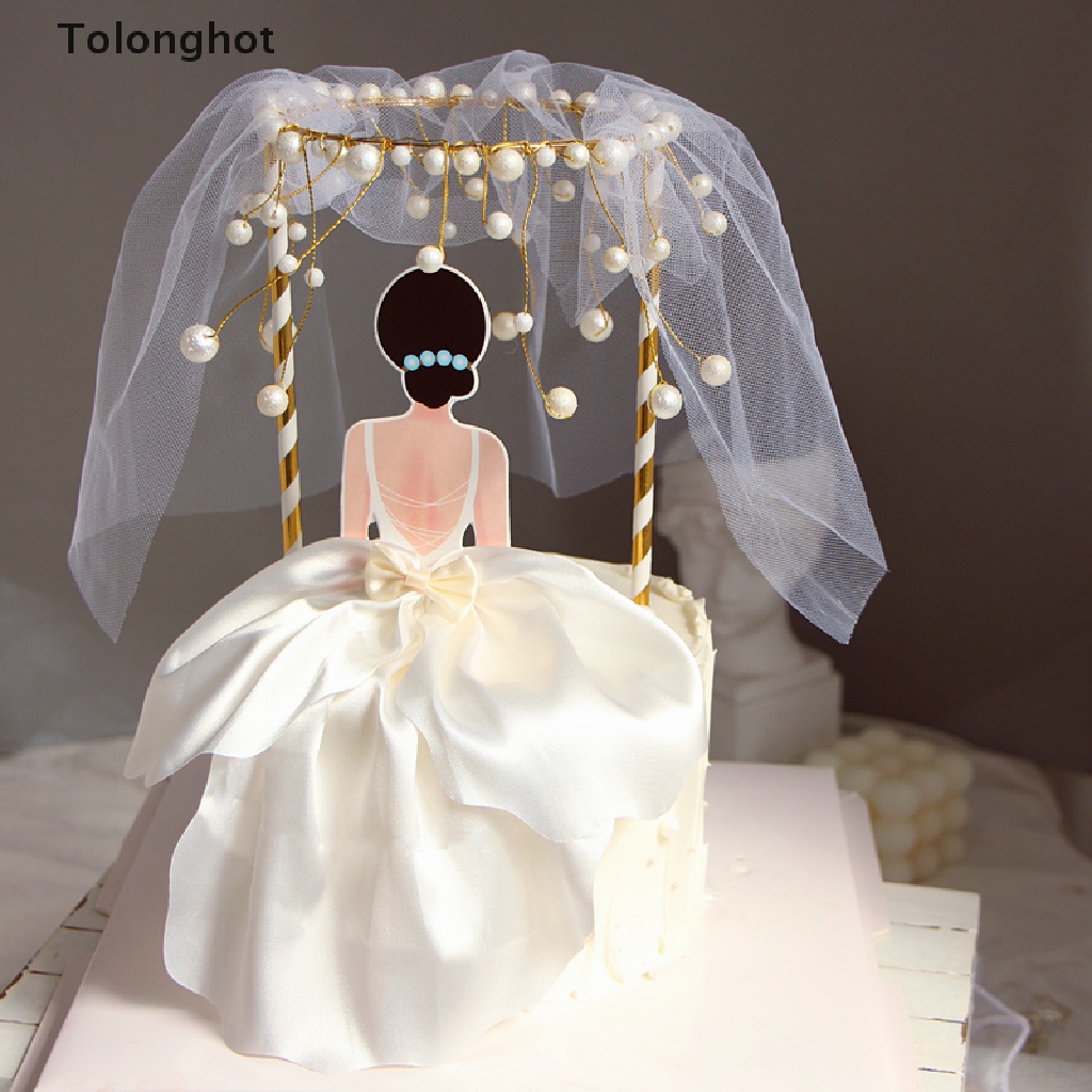 Chân Váy Lưới Lụa Lưng In Chữ Happy Birthday Dùng Trang Trí Bánh Kem