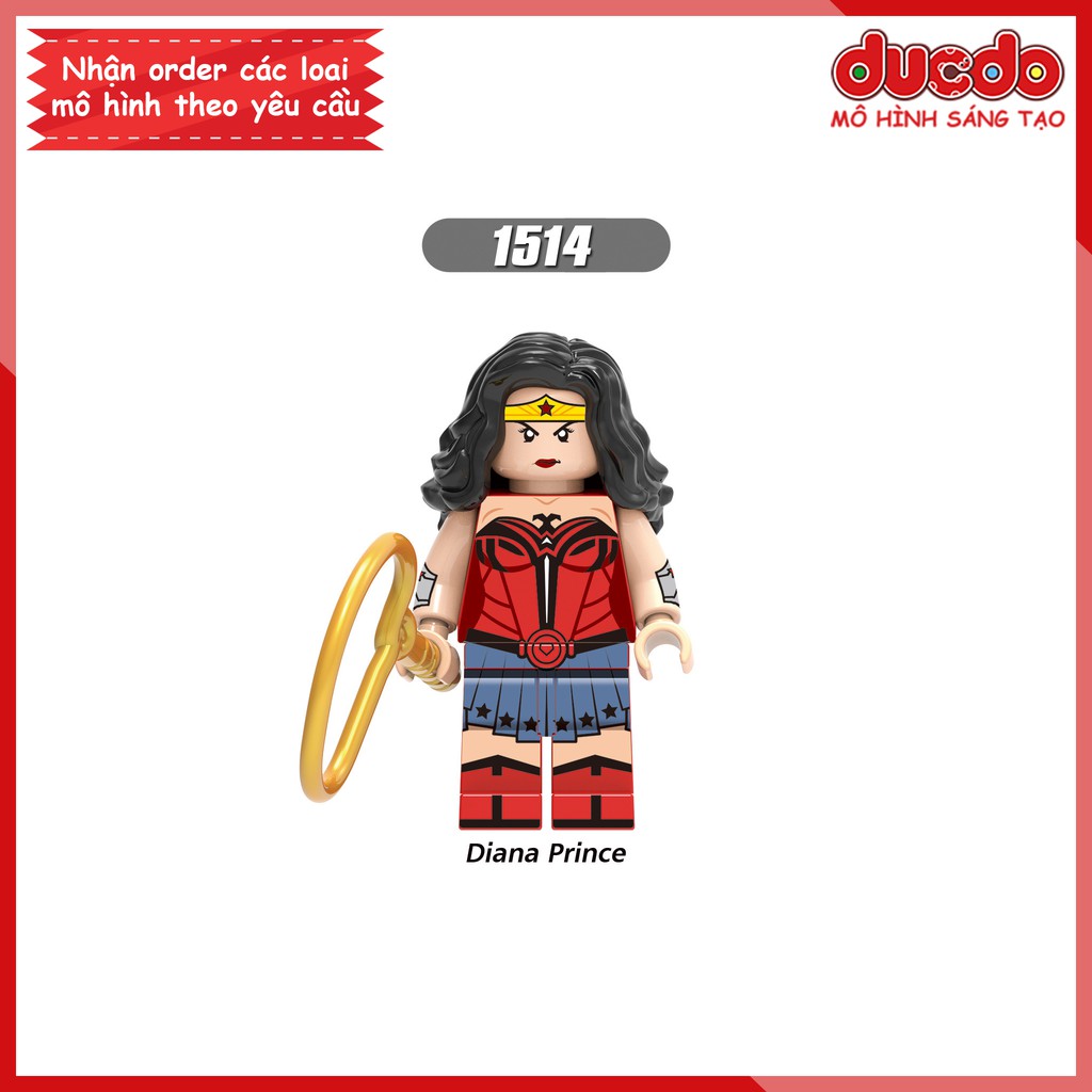Minifigures Nữ thần chiến binh trong Wonder Woman 1984 - Đồ chơi Lắp ghép Xếp hình Mô hình Mini XINH X0288