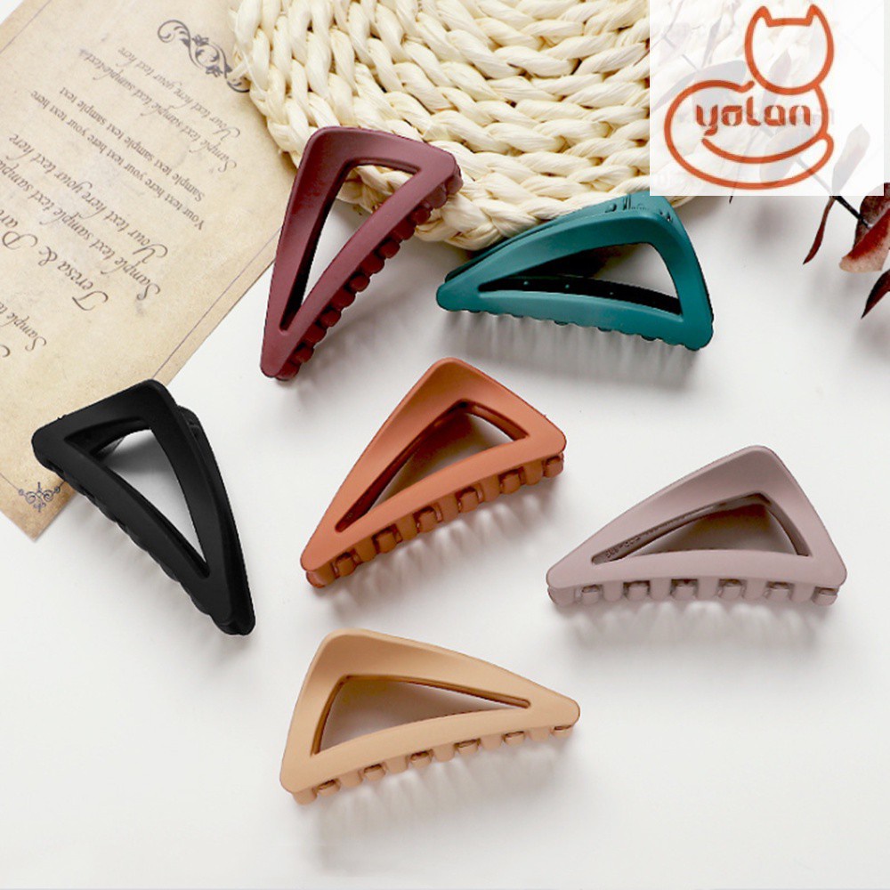 Kẹp Tóc Càng Cua Cỡ Lớn 6 Màu Thiết Kế Thời Trang Cho Nữ