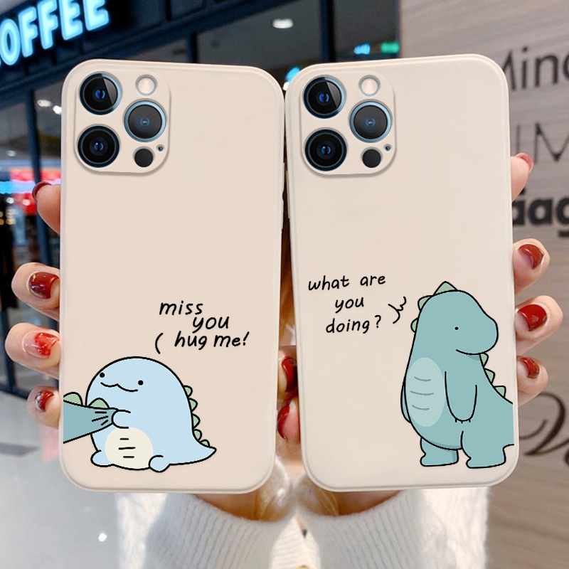 Ốp Điện Thoại TPU Dẻo Họa Tiết Khủng Long Cho IPhone 11 13 12 14 Pro Max 6 6S Plus 8 7 Plus XR X Xs Max SE 2020 SE2