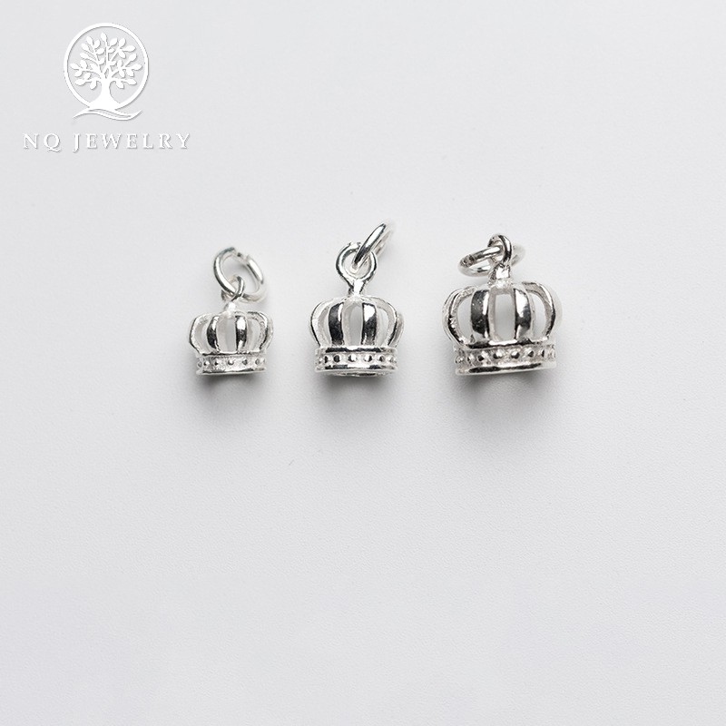 Charm bạc thái hình vương miệng treo - NQ Jewelry