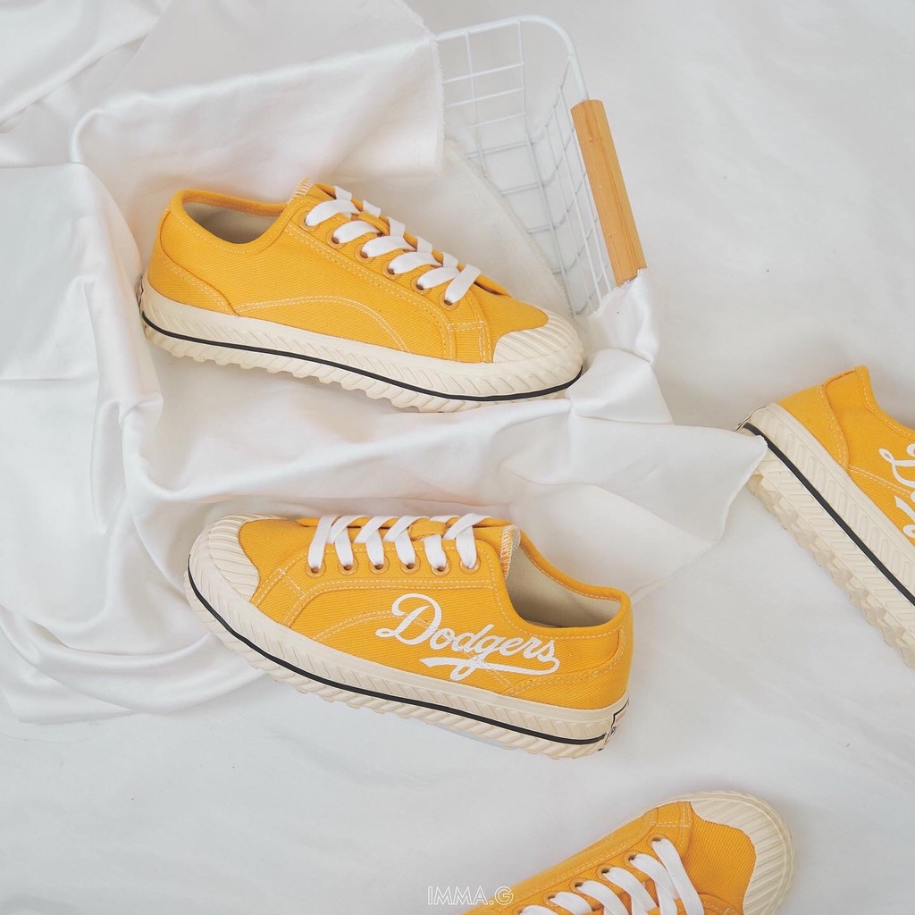Giày Mlb Playball Dodger Màu Vàng Cổ Thấp Hàng Chính Hãng | IMMA.G