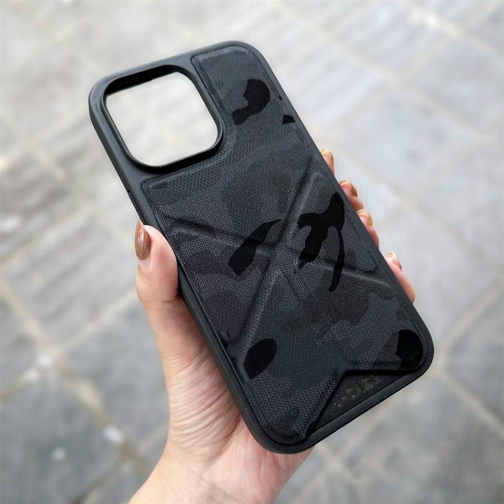 Ốp lưng J-Case lưng da hoạ tiết ZanZi kiêm giá đỡ ring chống lưng iphone 14 Pro max,3 Pro max,12 pro max,11 Pro max