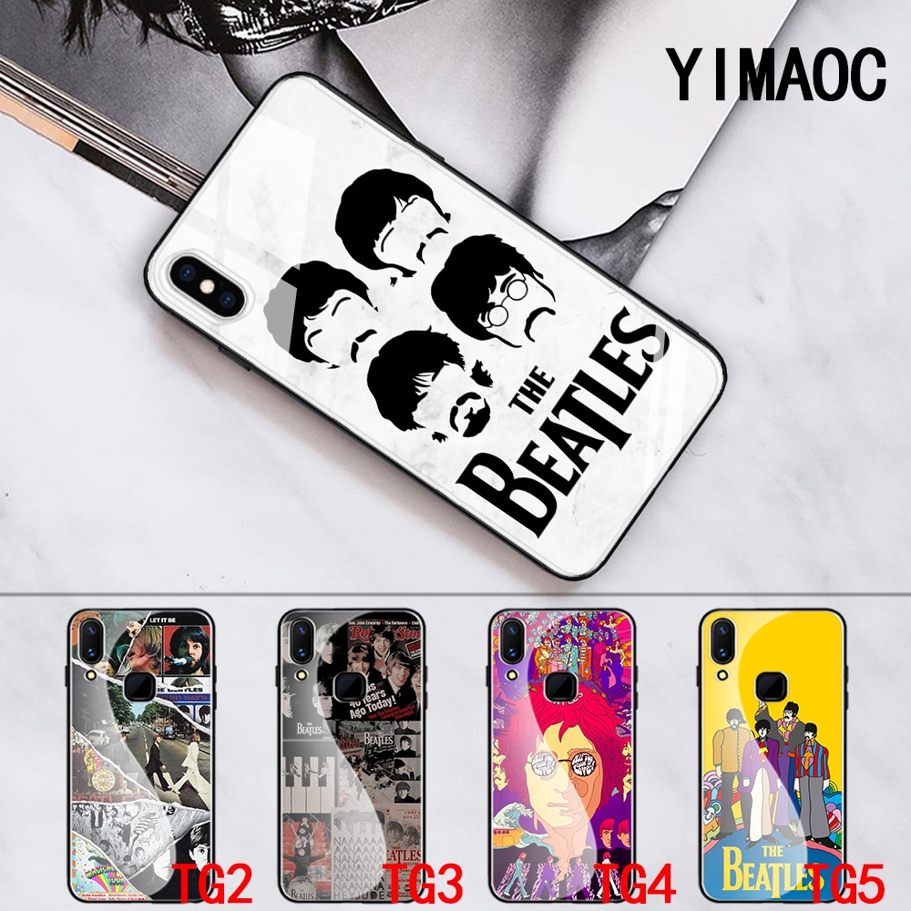 Ốp Điện Thoại Kính Cường Lực Hình The Beatles 2 Cho iPhone 12 Mini 11 Pro XR XS Max 72TY