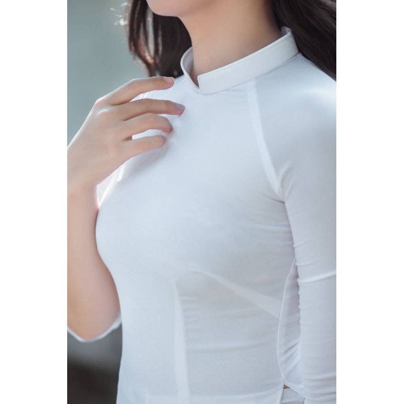 Áo dài nữ ⚡ FREESHIP ⚡Áo dài trắng học sinh 4 tà đẹp vải chifon chính phẩm hàng thời trang cao cấp