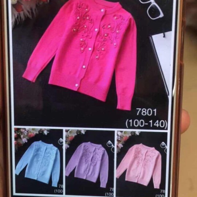 Áo khoác len Cadigan bé gái