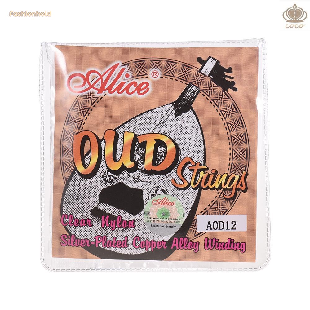 Bộ Dây Đàn Alice AOD12 12 Dây (G-D-A-E-B-F) Bằng Hợp Kim Đồng Mạ Bạc (.022-.033)