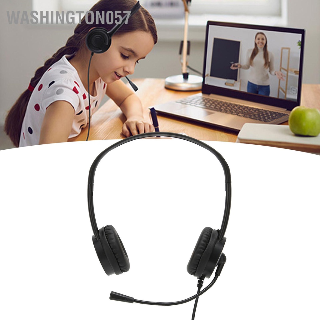 Có thể bán buôn Tai nghe Call Center Khử tiếng ồn 3.5mm trên tai đa năng cho văn phòng tại nhà Tổng đài tiếp thị qua điện thoại Washington057 Hàng giao ngay