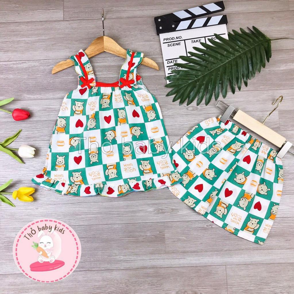 Bộ lanh bé gái, đồ bộ tole bé gái shop thỏ baby kids